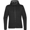 Stormtech Women's Black/Oxford Grey Melange Atlantis Full Zip Fleece Hoody