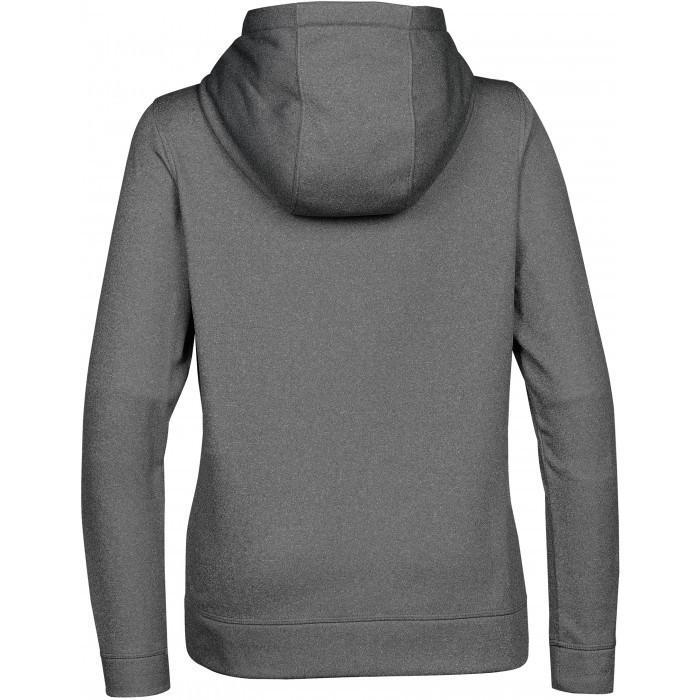 Stormtech Women's Oxford Grey Melange/Black Atlantis Full Zip Fleece Hoody