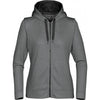 Stormtech Women's Oxford Grey Melange/Black Atlantis Full Zip Fleece Hoody