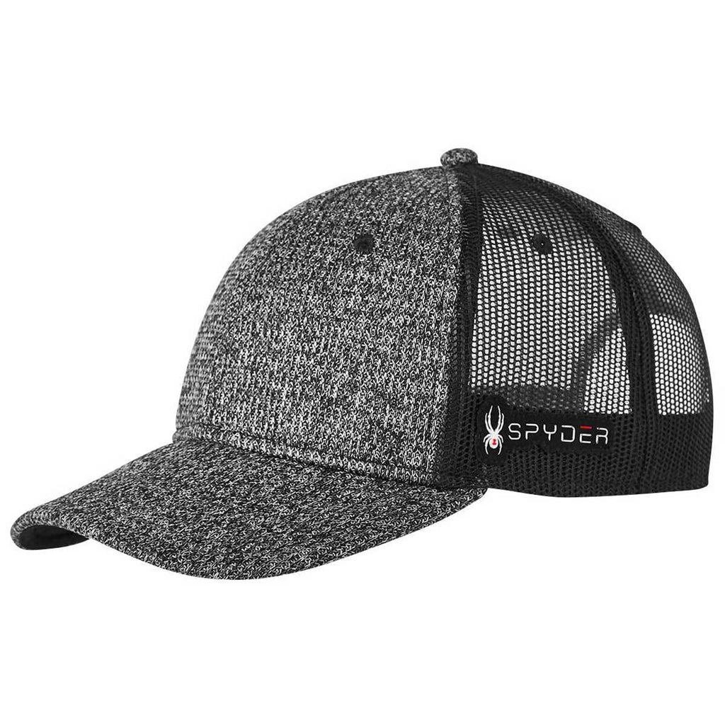 Spyder Black Heather Constant Sweater Trucker Hat