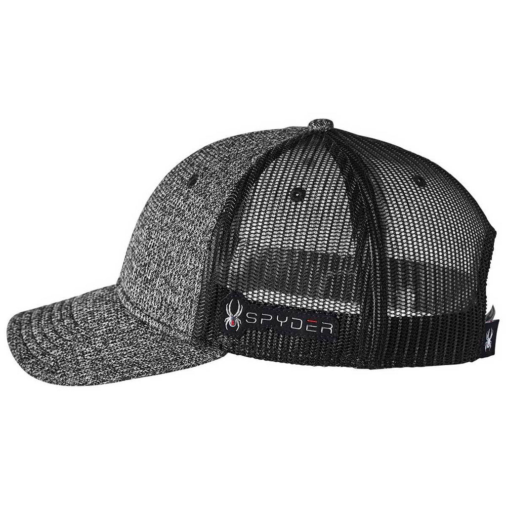 Spyder Black Heather Constant Sweater Trucker Hat