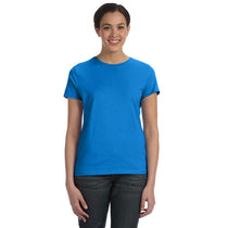 Hanes Women's Bluebell Breeze 4.5 oz. 100% Ringspun Cotton nano-T T-Shirt