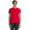 Hanes Women's Deep Red 4.5 oz. 100% Ringspun Cotton nano-T T-Shirt