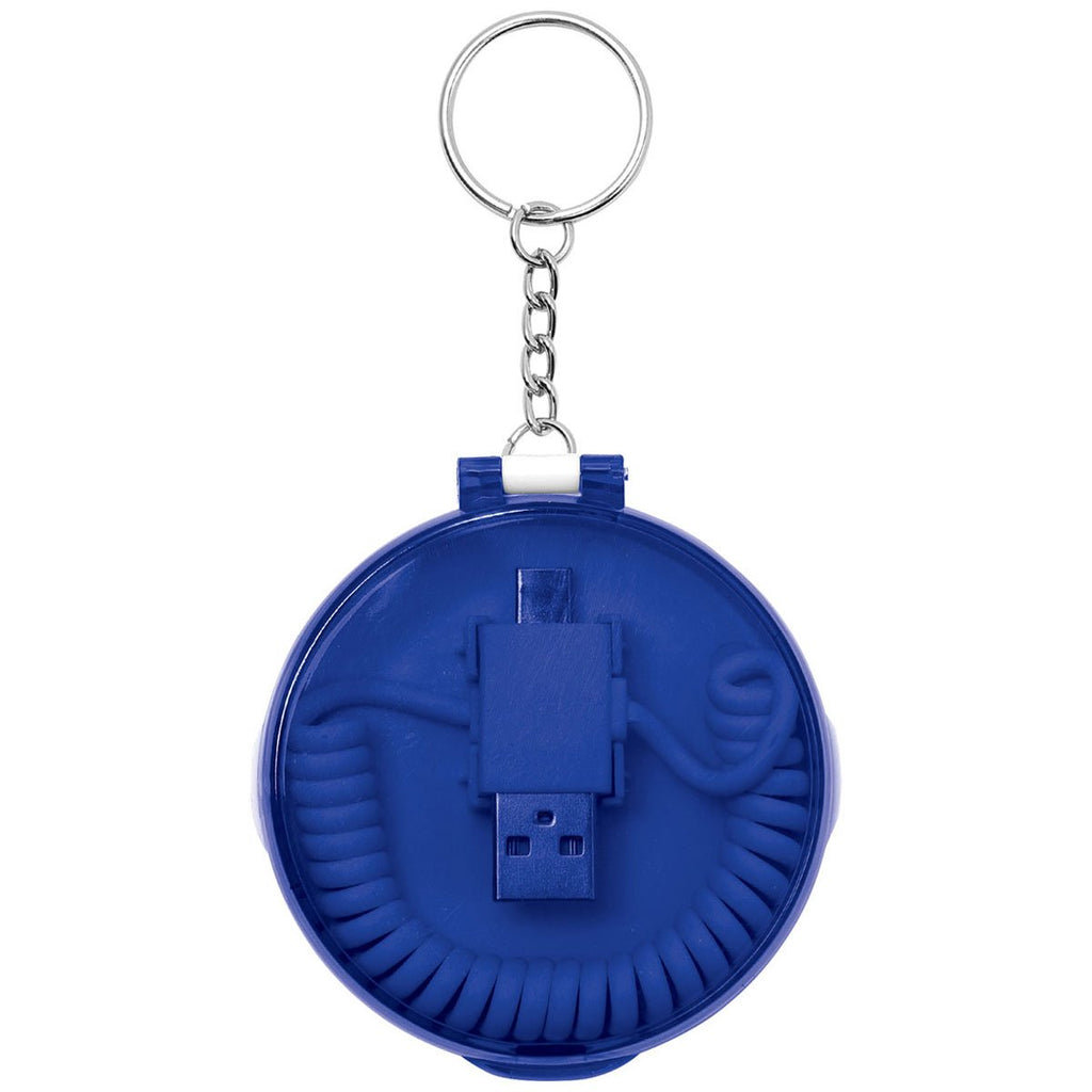 Bullet Translucent Royal Blue Cirque 3-in-1 Charging Cable Case