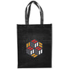 Bullet Black Crossweave Non-Woven Tote