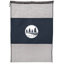 Bullet Navy Blue Mesh Laundry Cinch Bag