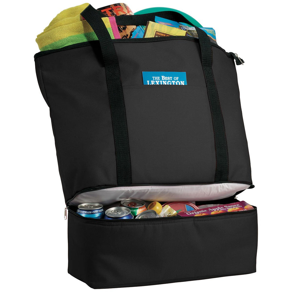 Bullet Black Drop Bottom 12-Can Cooler Tote