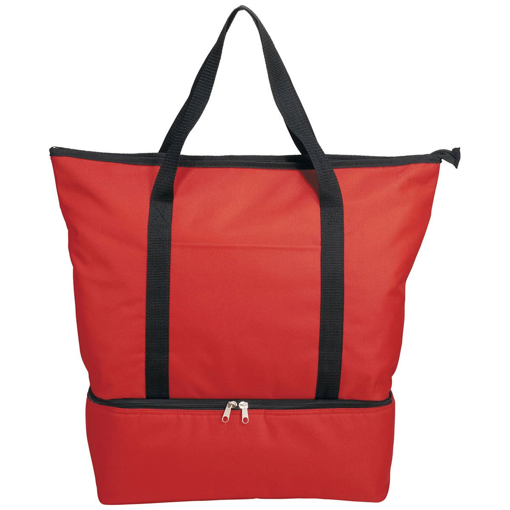 Bullet Red Drop Bottom 12-Can Cooler Tote