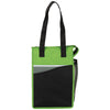 Bullet Lime Green Zippered Non-Woven Lunch Cooler