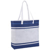 Bullet Navy Blue Stripes Non-Woven Tote