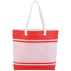 Bullet Red Stripes Non-Woven Tote
