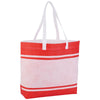 Bullet Red Stripes Non-Woven Tote