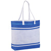 Bullet Royal Blue Stripes Non-Woven Tote