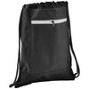 Bullet Black Zippered Ripstop Drawstring Bag