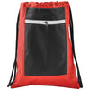 Bullet Red Zippered Ripstop Drawstring Bag