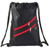 Bullet Red Two Zipper Deluxe Drawstring Bag