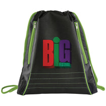 Bullet Lime Green Neon Deluxe Drawstring Bag