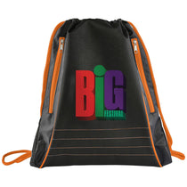 Bullet Orange Neon Deluxe Drawstring Bag