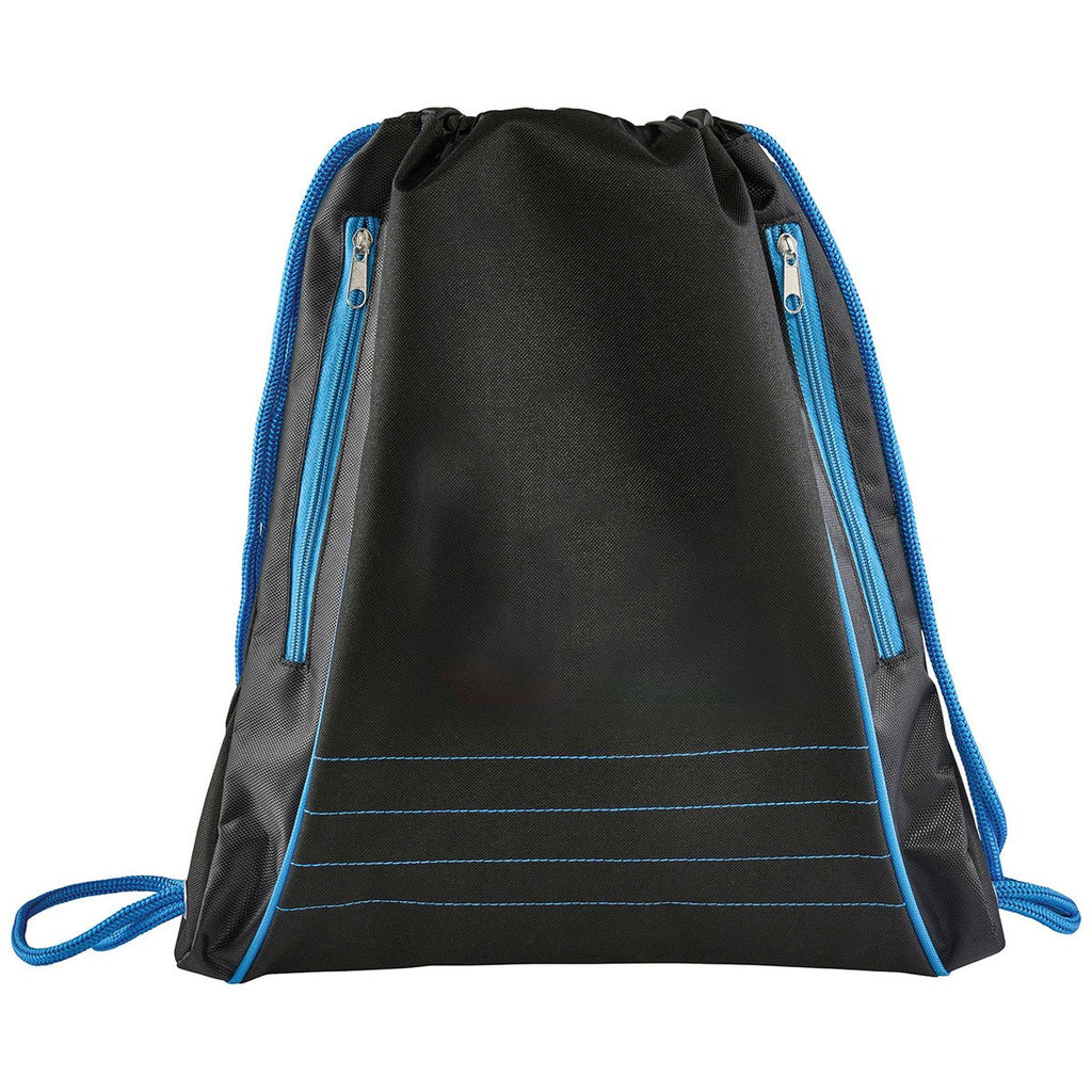 Bullet Process Blue Neon Deluxe Drawstring Bag