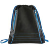 Bullet Process Blue Neon Deluxe Drawstring Bag