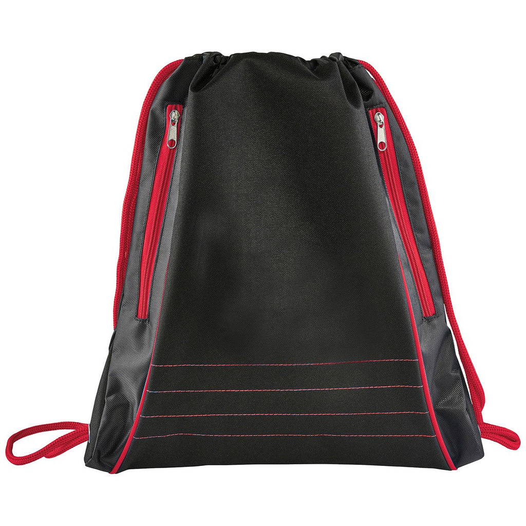 Bullet Red Neon Deluxe Drawstring Bag