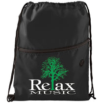 Bullet Black Insulated Zippered Drawstring Bag
