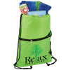 Bullet Lime Green Insulated Zippered Drawstring Bag