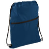 Bullet Navy Blue Insulated Zippered Drawstring Bag