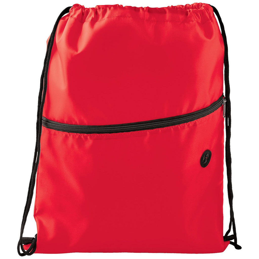 Bullet Red Insulated Zippered Drawstring Bag