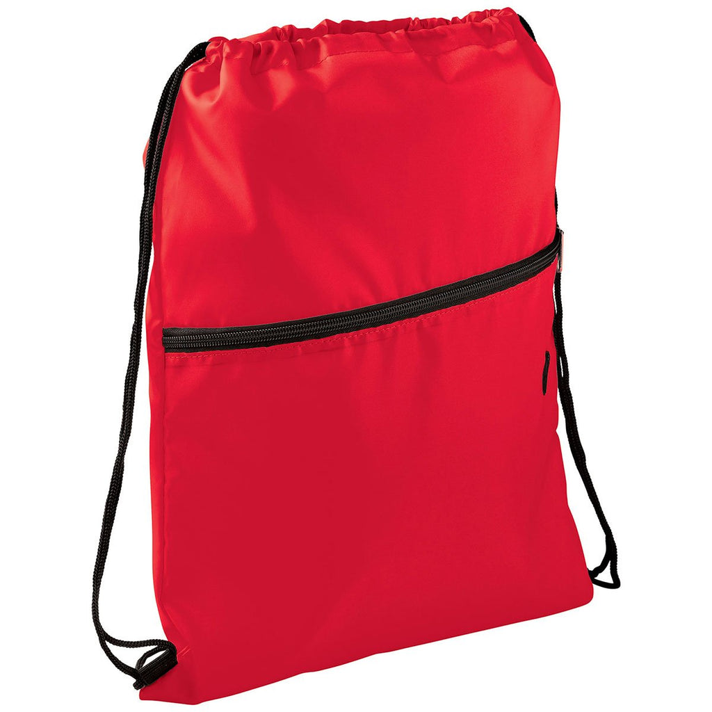 Bullet Red Insulated Zippered Drawstring Bag