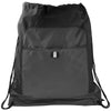 Bullet Black Grey Color Pop Drawstring Bag