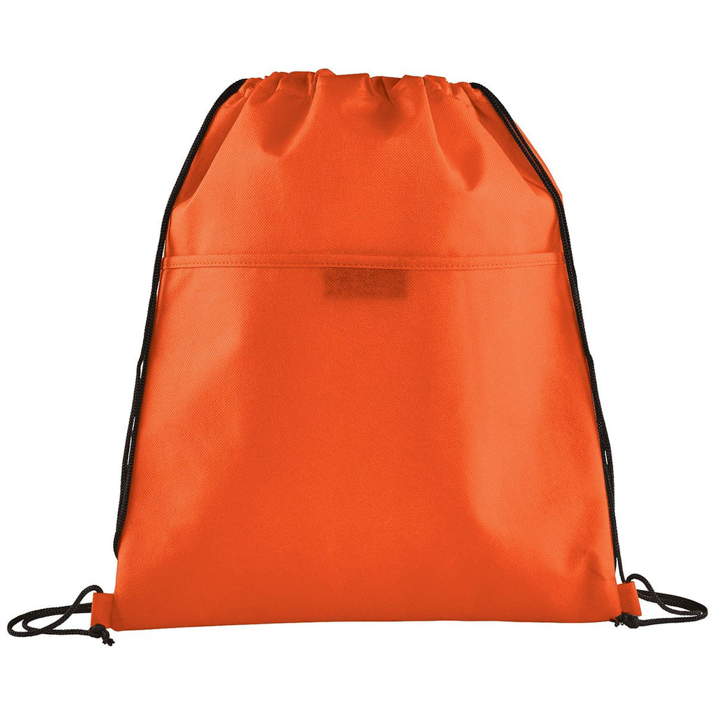 Bullet Orange Insulated Non-Woven Drawstring Bag