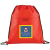Bullet Red Insulated Non-Woven Drawstring Bag
