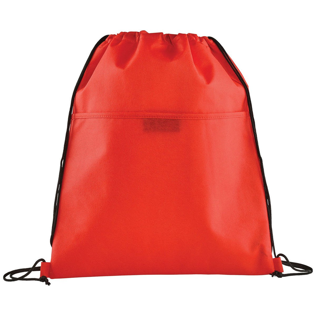 Bullet Red Insulated Non-Woven Drawstring Bag