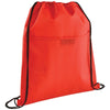 Bullet Red Insulated Non-Woven Drawstring Bag