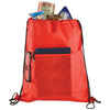 Bullet Red Insulated Non-Woven Drawstring Bag