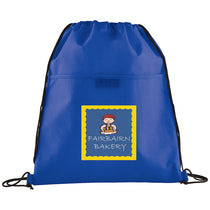 Bullet Royal Blue Insulated Non-Woven Drawstring Bag