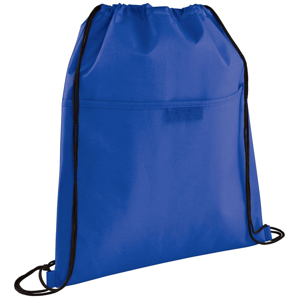 Bullet Royal Blue Insulated Non-Woven Drawstring Bag