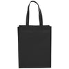 Bullet Black Mid-Size Laminated Shopper Tote