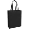 Bullet Black Mid-Size Laminated Shopper Tote