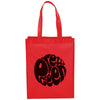 Bullet Red Mid-Size Laminated Shopper Tote