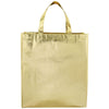 Bullet Gold Metallic Laminated Shopper Tote