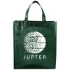 Bullet Hunter Green Metallic Laminated Shopper Tote