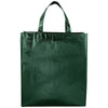 Bullet Hunter Green Metallic Laminated Shopper Tote