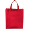 Bullet Red Metallic Laminated Shopper Tote