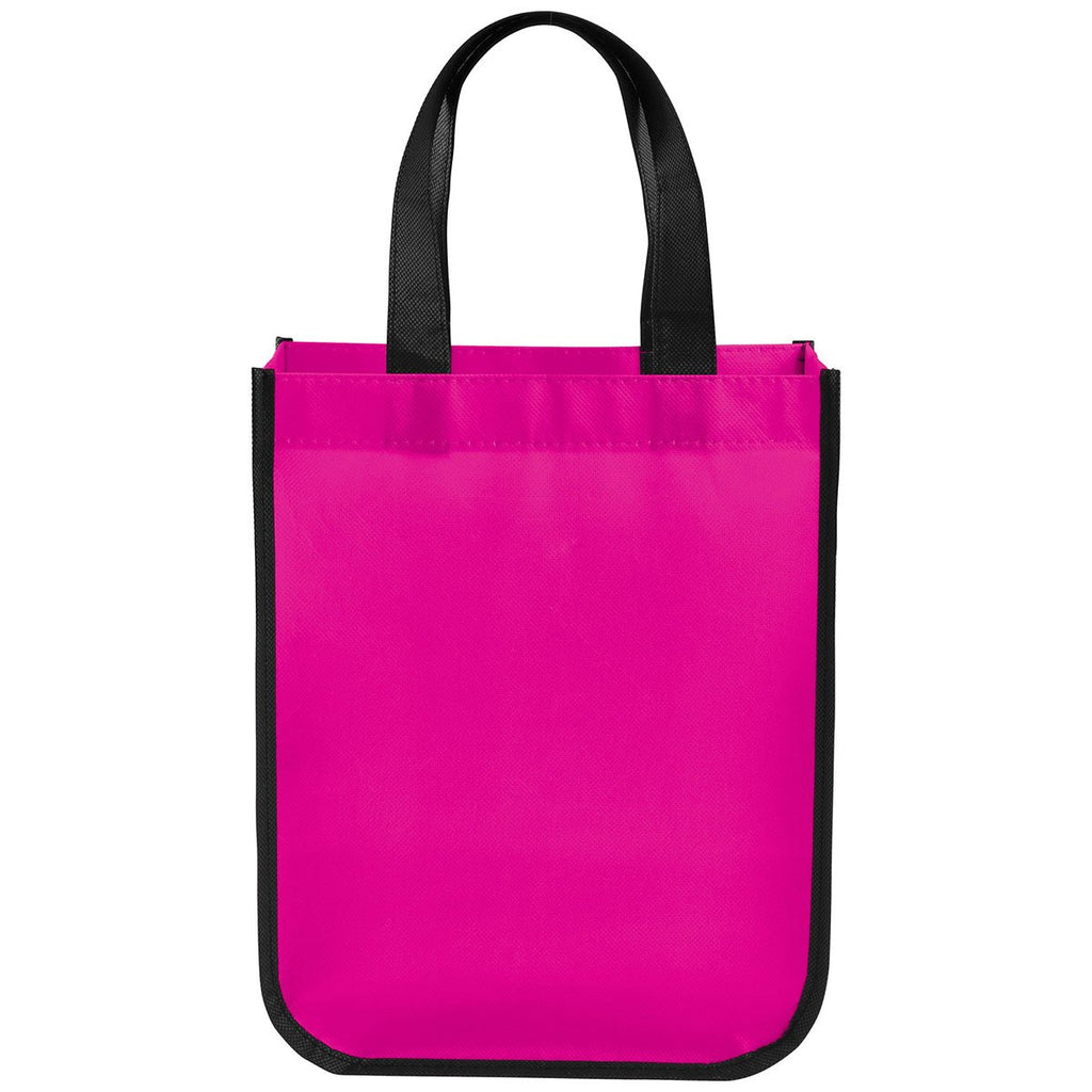 Bullet Magenta Small Laminated Shopper Tote