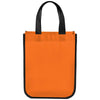Bullet Orange Small Laminated Shopper Tote