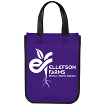 Bullet Purple Small Laminated Shopper Tote