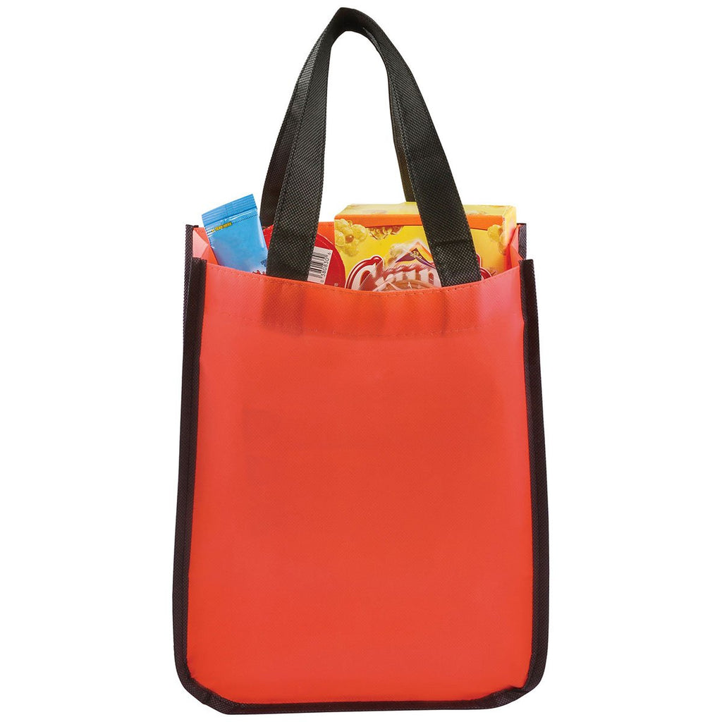 Bullet Red Small Laminated Shopper Tote