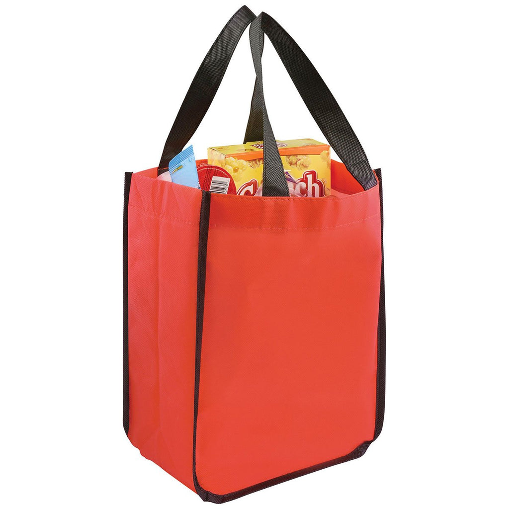 Bullet Red Small Laminated Shopper Tote